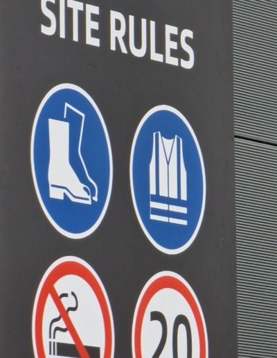 panneau signalétique de sécurité